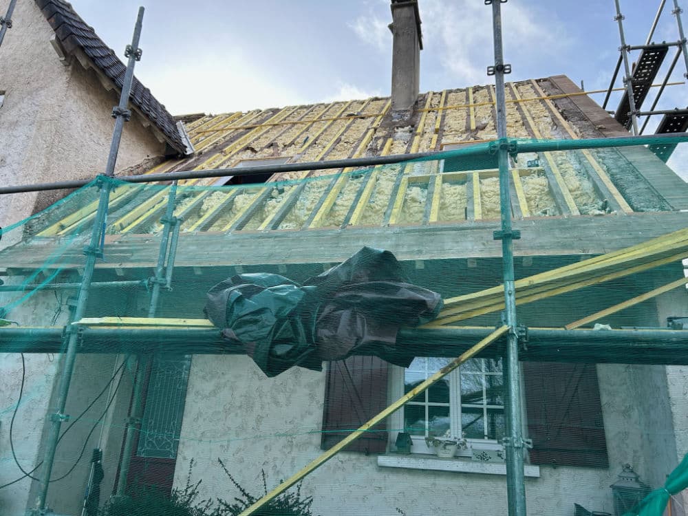 Rénovation de toitre en cours à Gentilly avec M Louis VIOLET